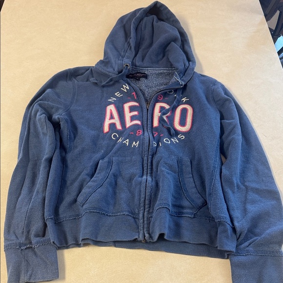 Aeropostale Sweaters - Aeropostale Heathered Blue Knit Sweater 🐯